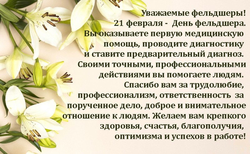 21 февраля - день фельдшера